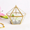 Caixa de jóias de casamentos de caixa de vidro Flor imortal